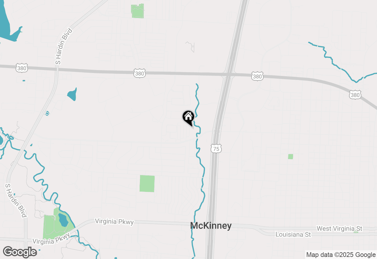 Map of 1324 Creekbank Drive, Mckinney, TX 75071