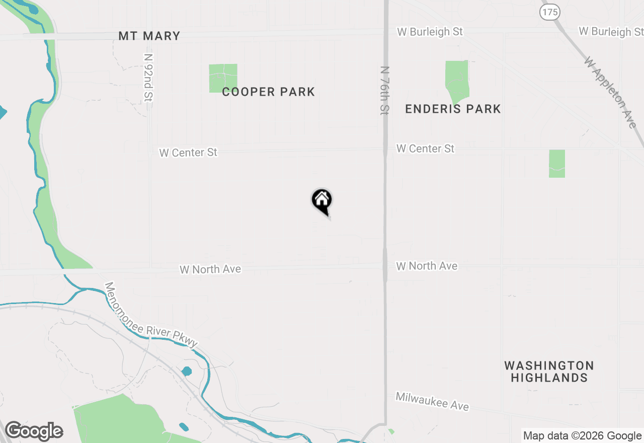 Map of 2445 N 80th St, Wauwatosa, WI 53213
