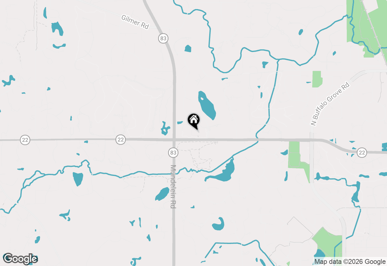 Map of 5399 S Pointe Court, Long Grove, IL 60047