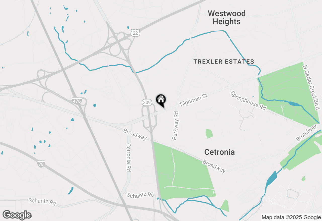 Map of 4295 W Tilghman Street, Allentown, PA 18104