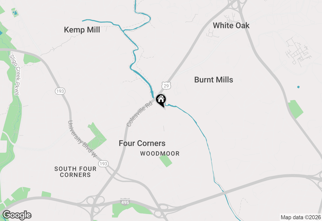 Map of 209 Whitmoor Terrace, Silver Spring, MD 20901