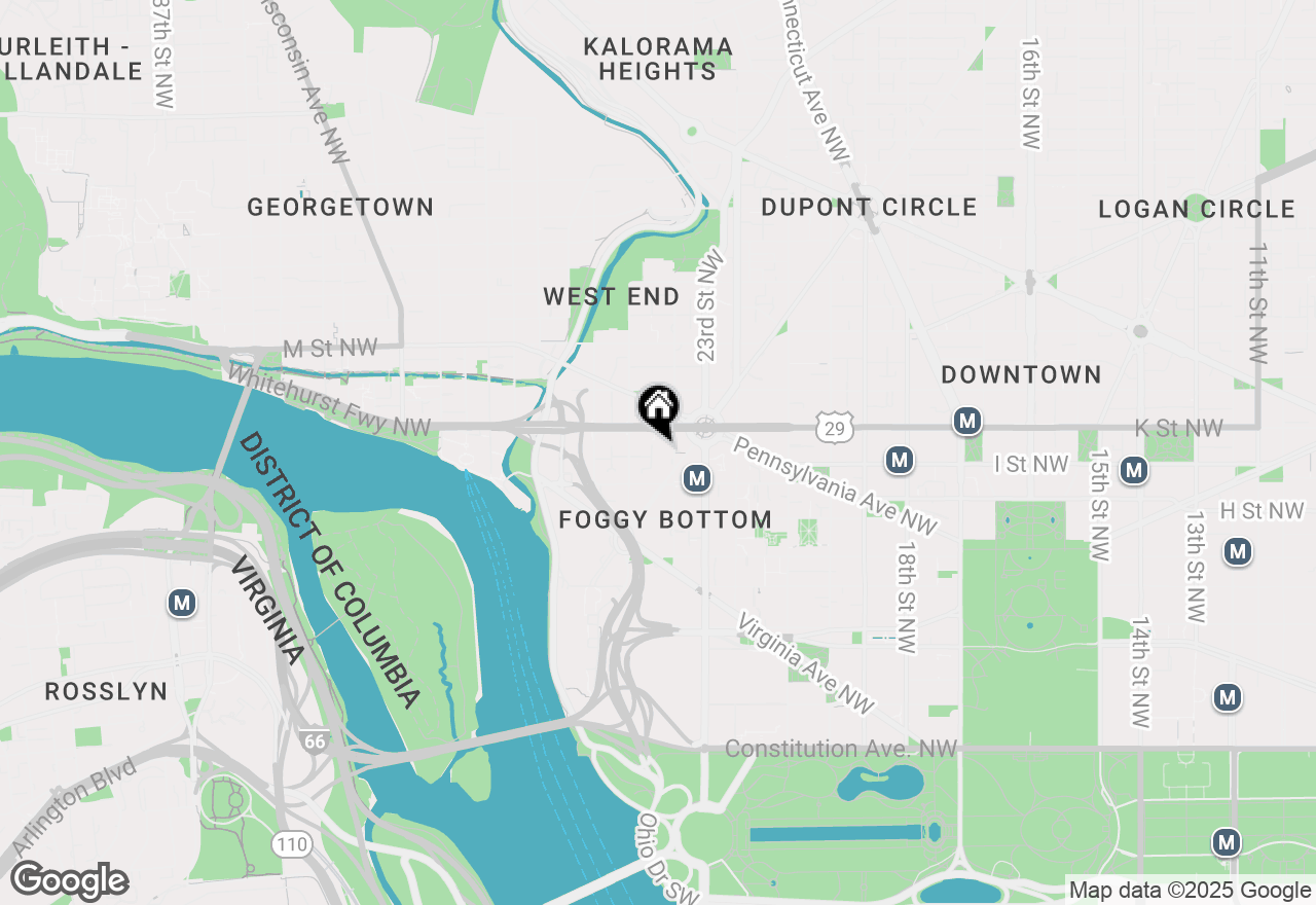 Map of 19 Snows Court Nw, Washington, DC 20037