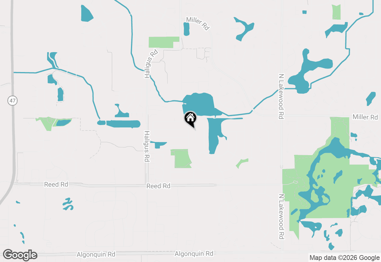 Map of 9712 Bennington Drive, Huntley, IL 60142