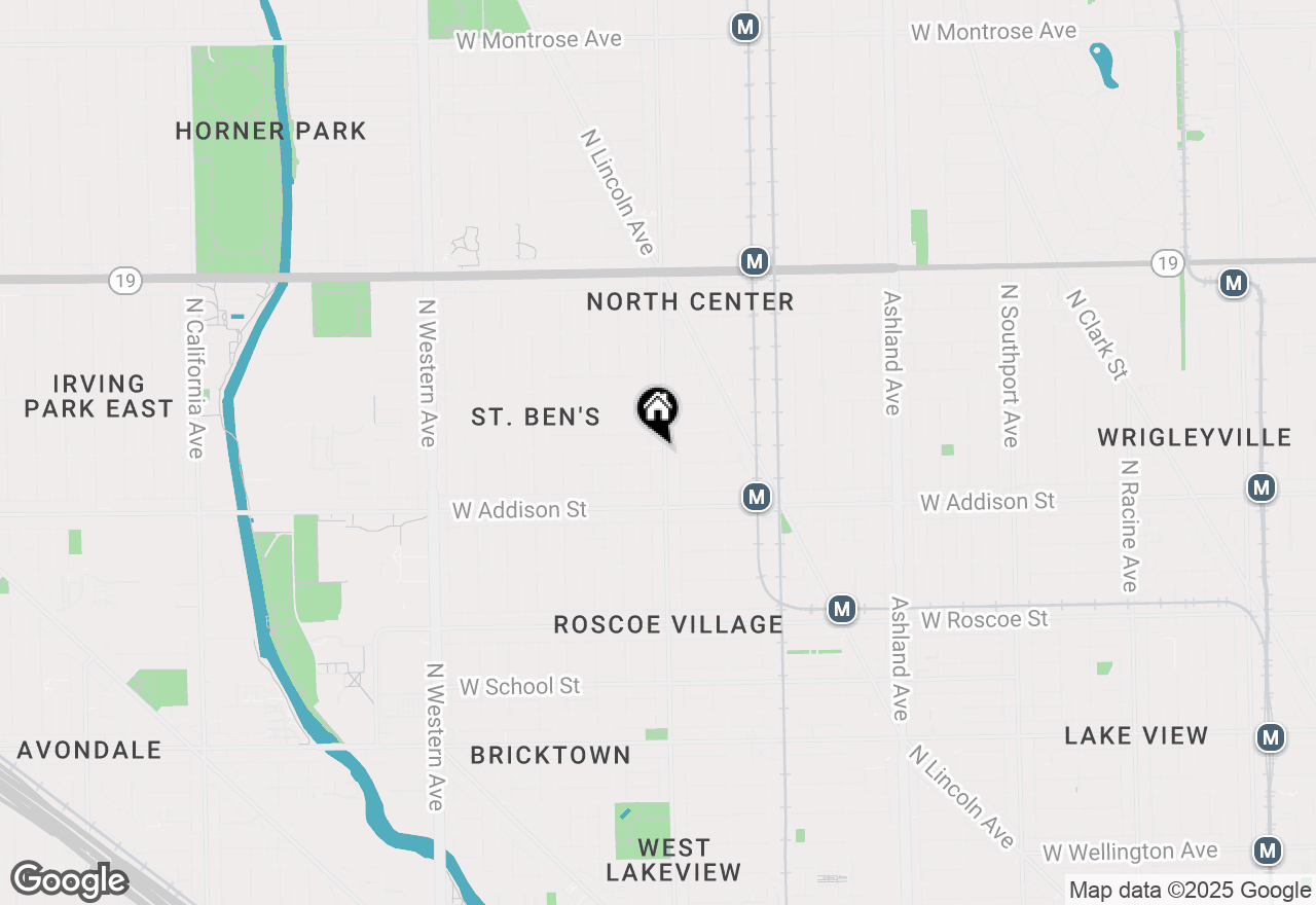 Map of 3656 N Damen Avenue #1, Chicago, IL 60618