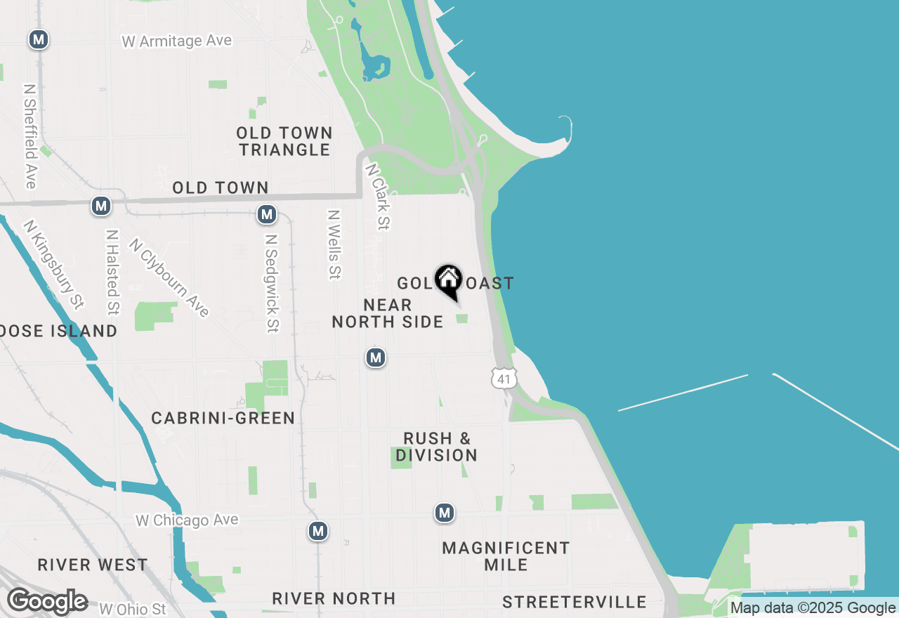 Map of 1300 N Astor Street #13AS, Chicago, IL 60610