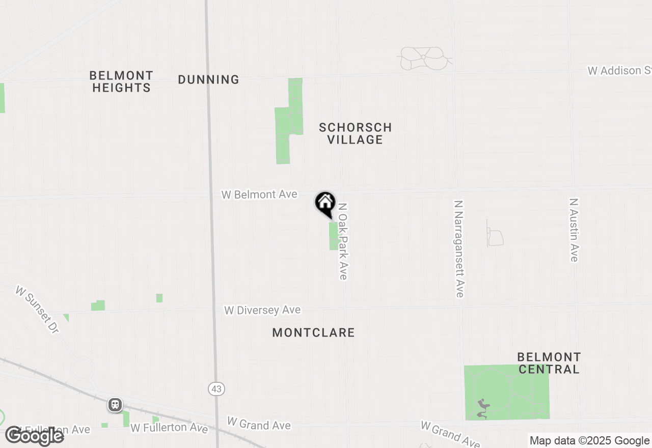 Map of 3054 N Newcastle Avenue, Chicago, IL 60634