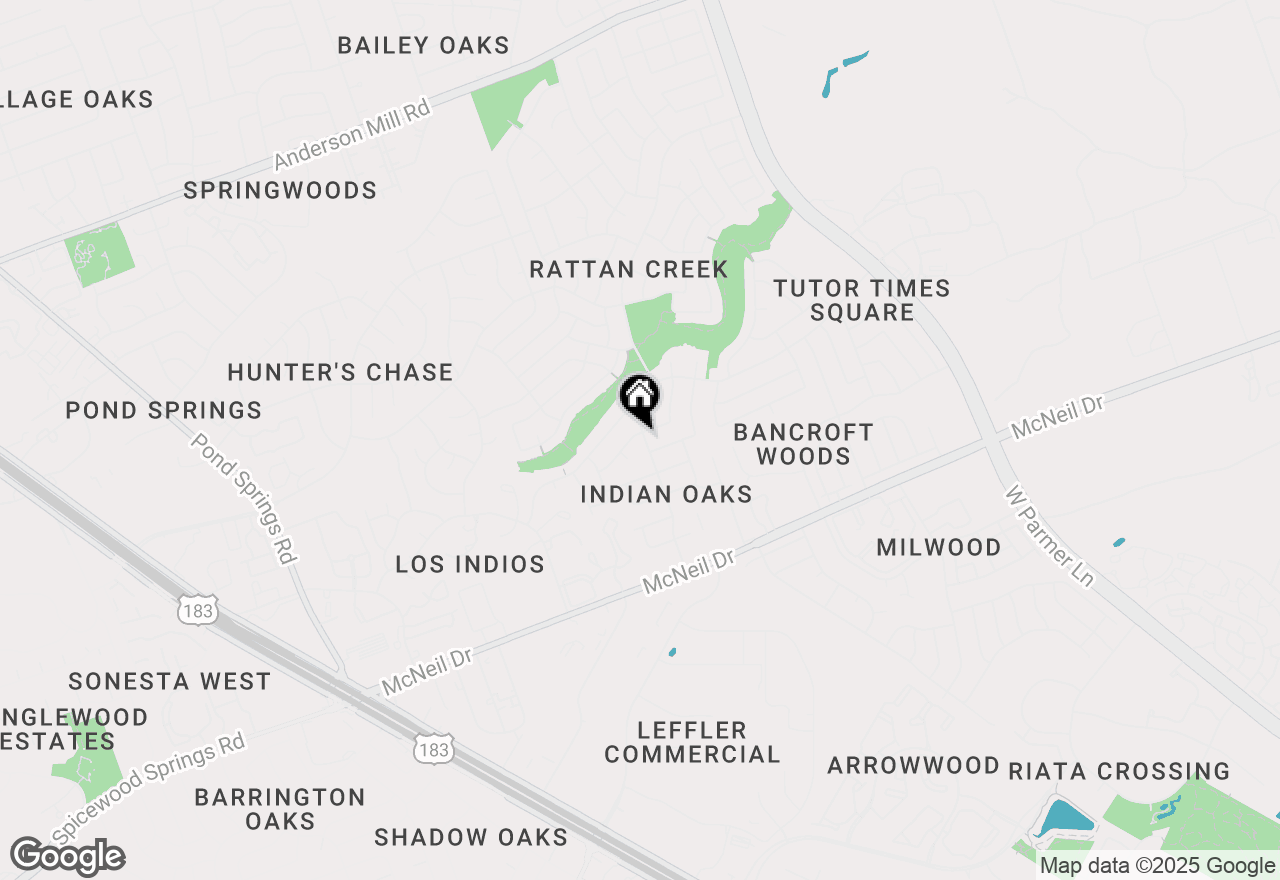 Map of 7317 Potters Trl, Austin, TX 78729