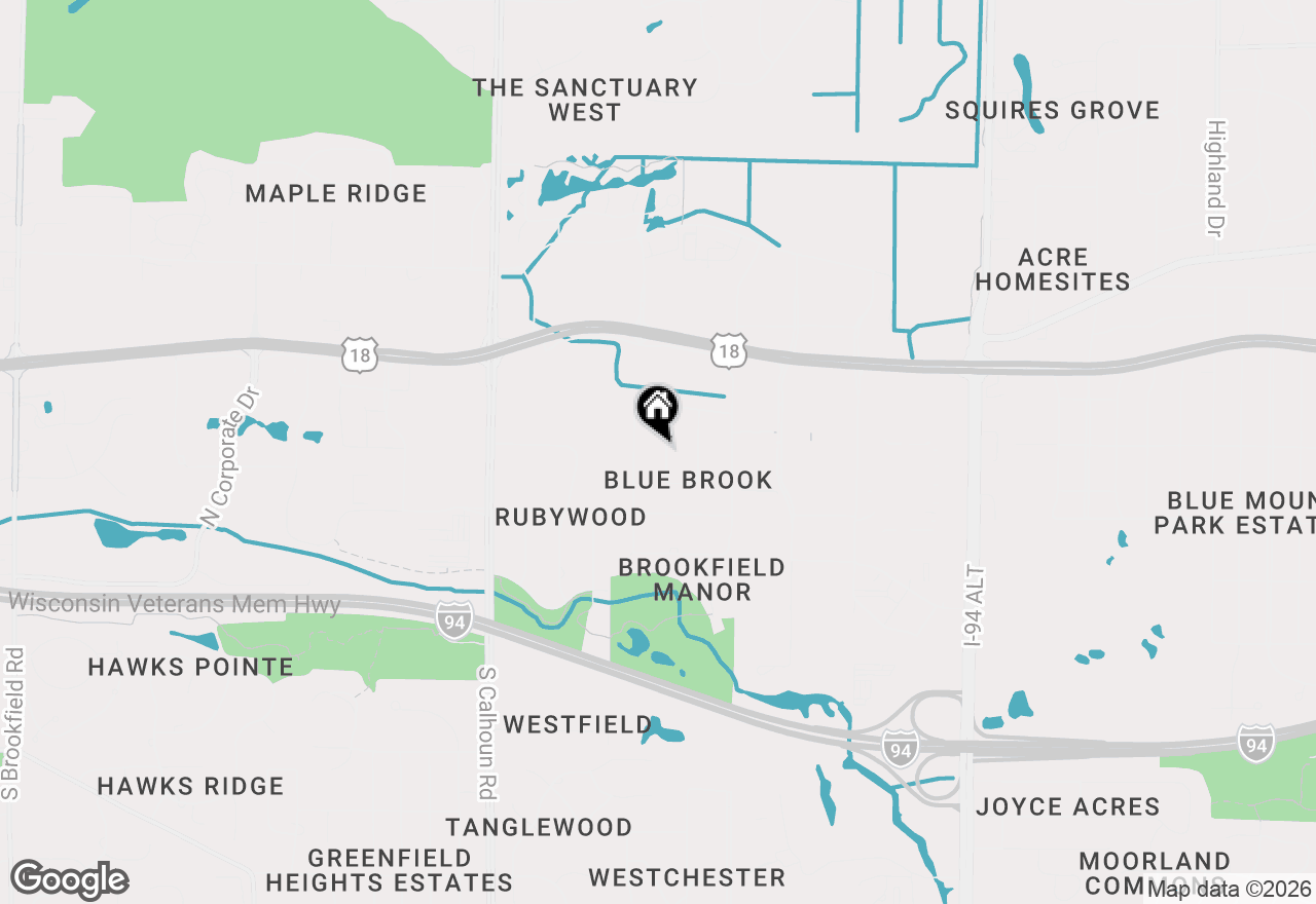 Map of 225 N 166th St, Brookfield, WI 53005
