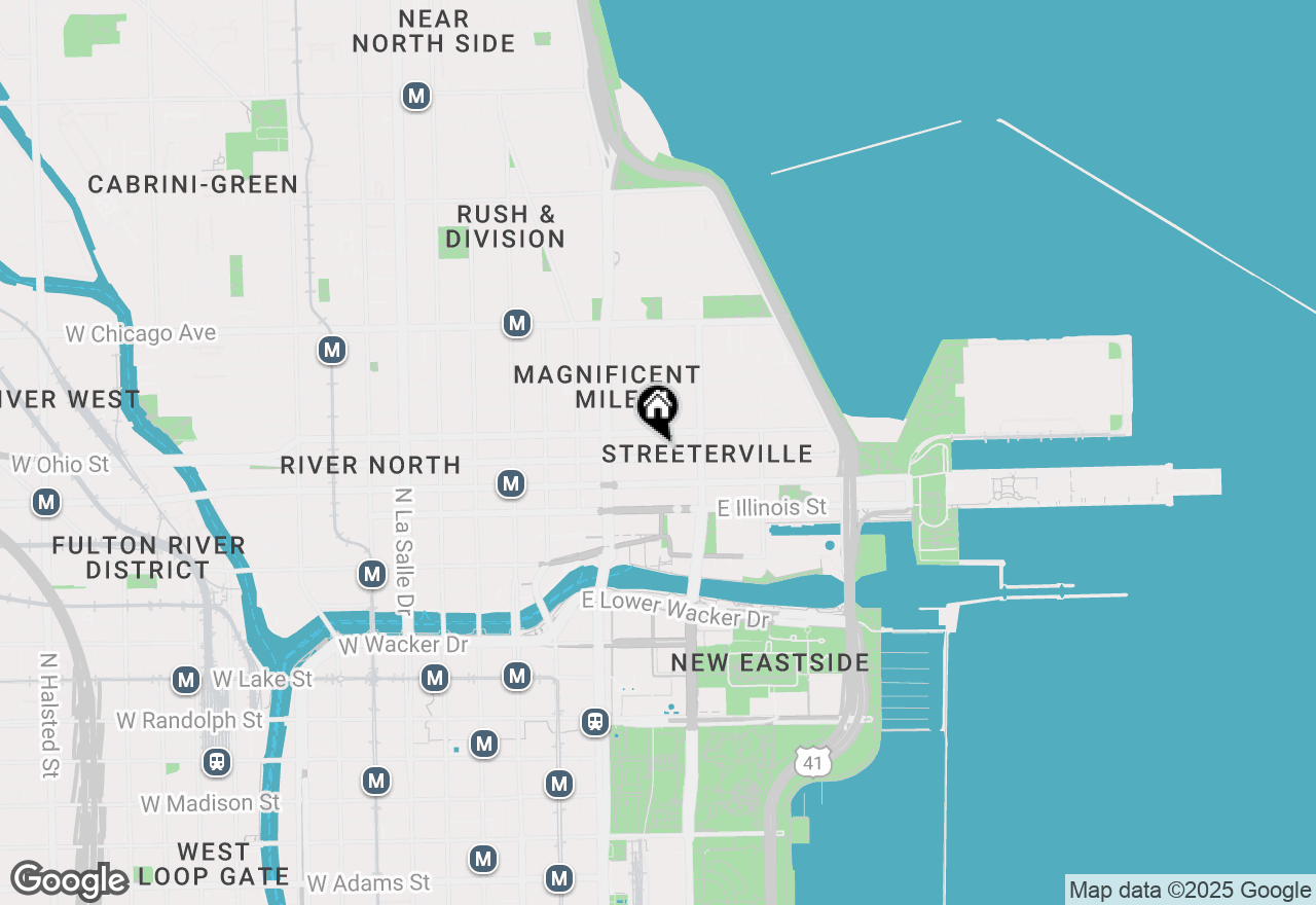 Map of 212 E Ohio Street, Chicago, IL 60611