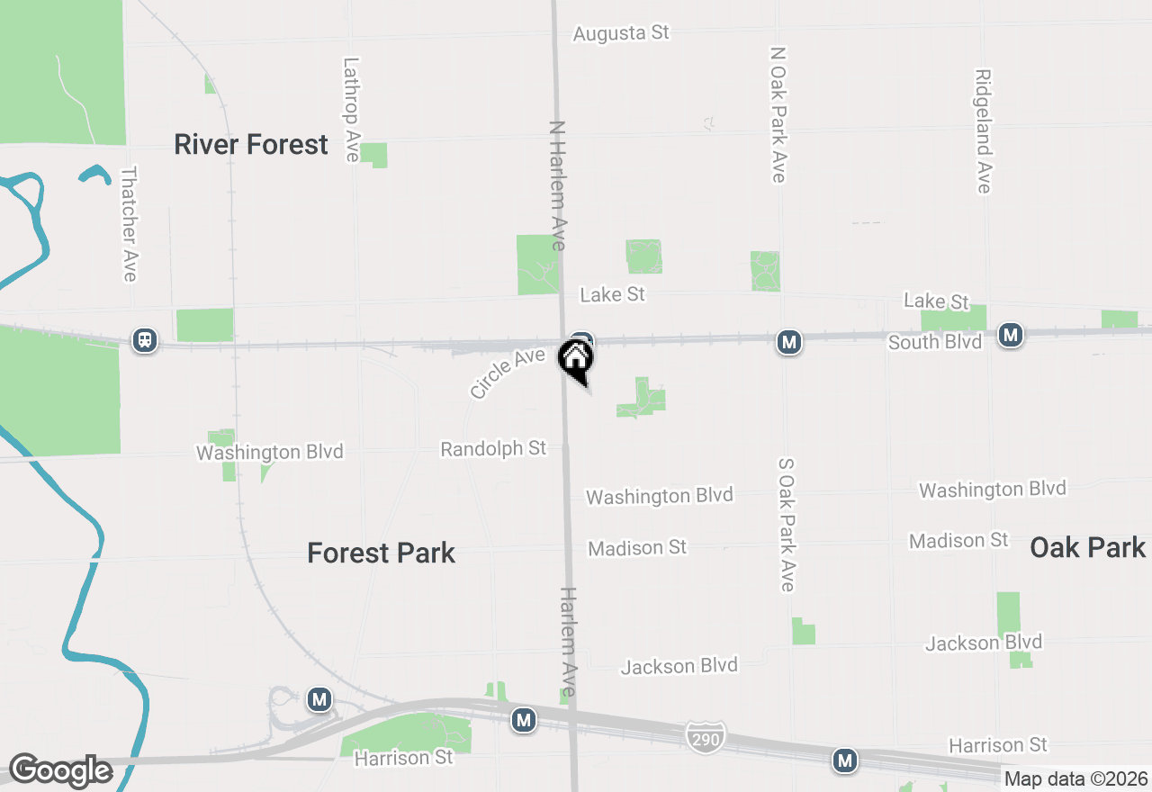 Map of 201 S Maple Avenue #210, Oak Park, IL 60302