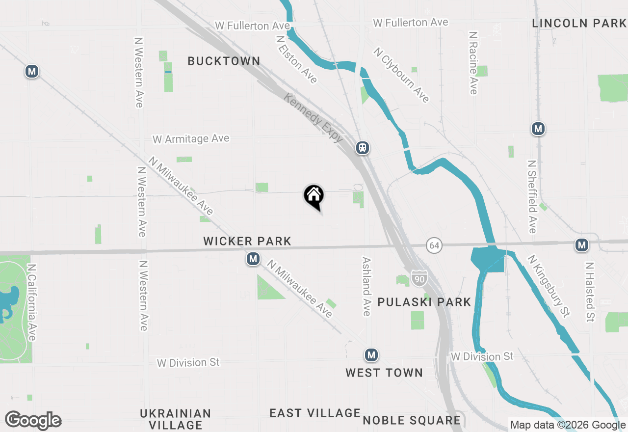 Map of 1756 W Wabansia Avenue, Chicago, IL 60622