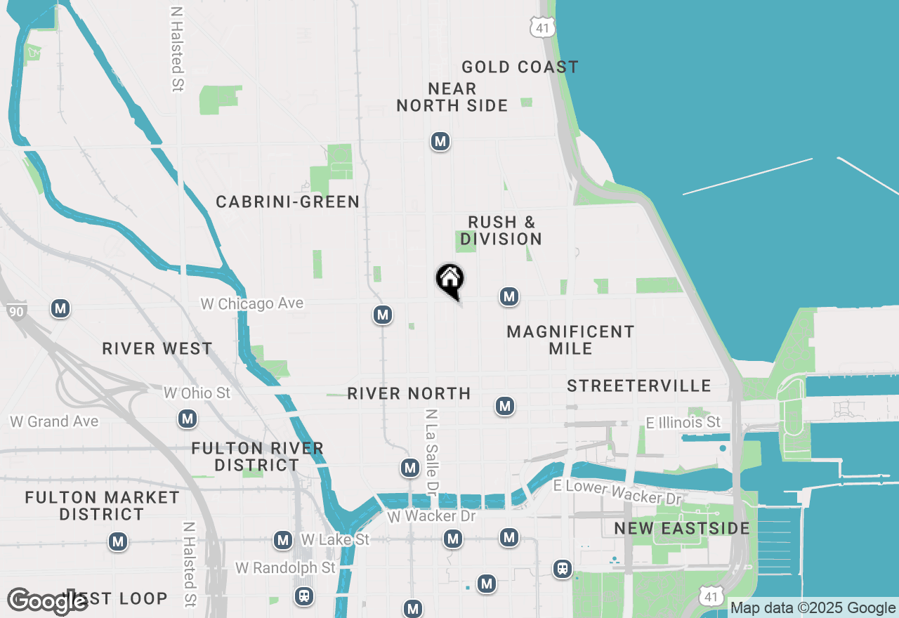Map of 744 N Clark Street #704, Chicago, IL 60654