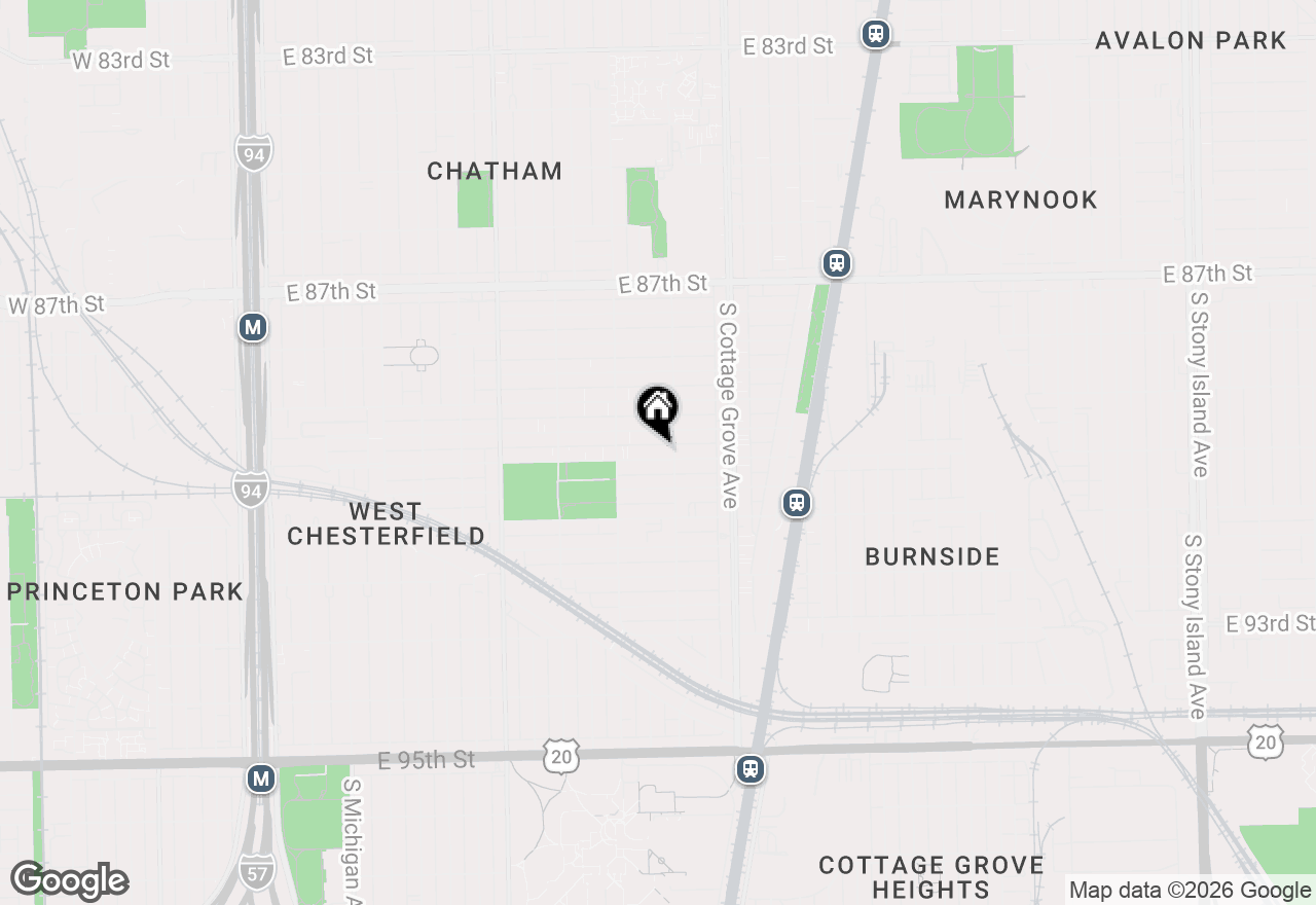 Map of 642 E 90th Street, Chicago, IL 60619