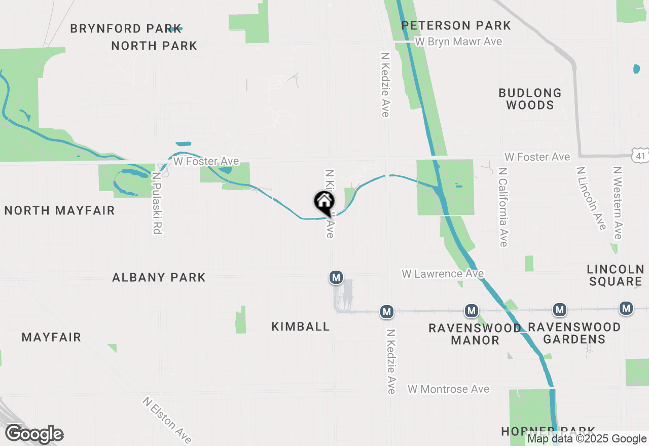 Map of 4950 N Kimball Avenue #3W, Chicago, IL 60625