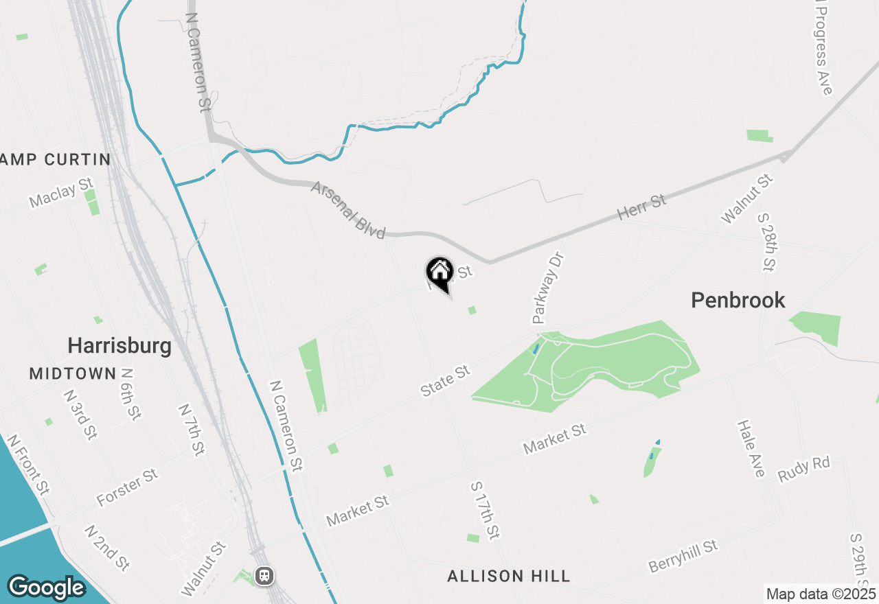 Map of 923 N 18th Street, Harrisburg, PA 17103