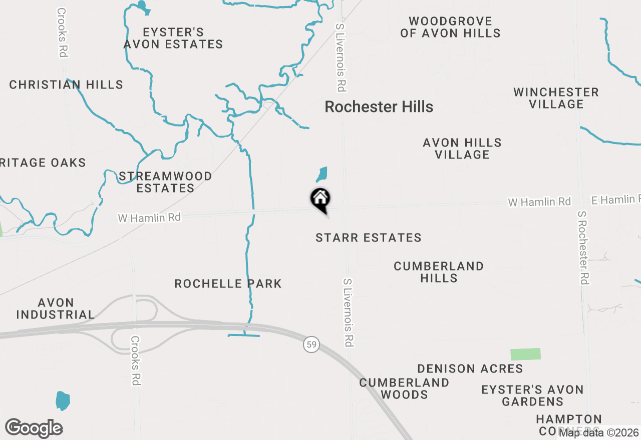 Map of 2044 Breckenridge Court, Rochester Hills, MI 48307