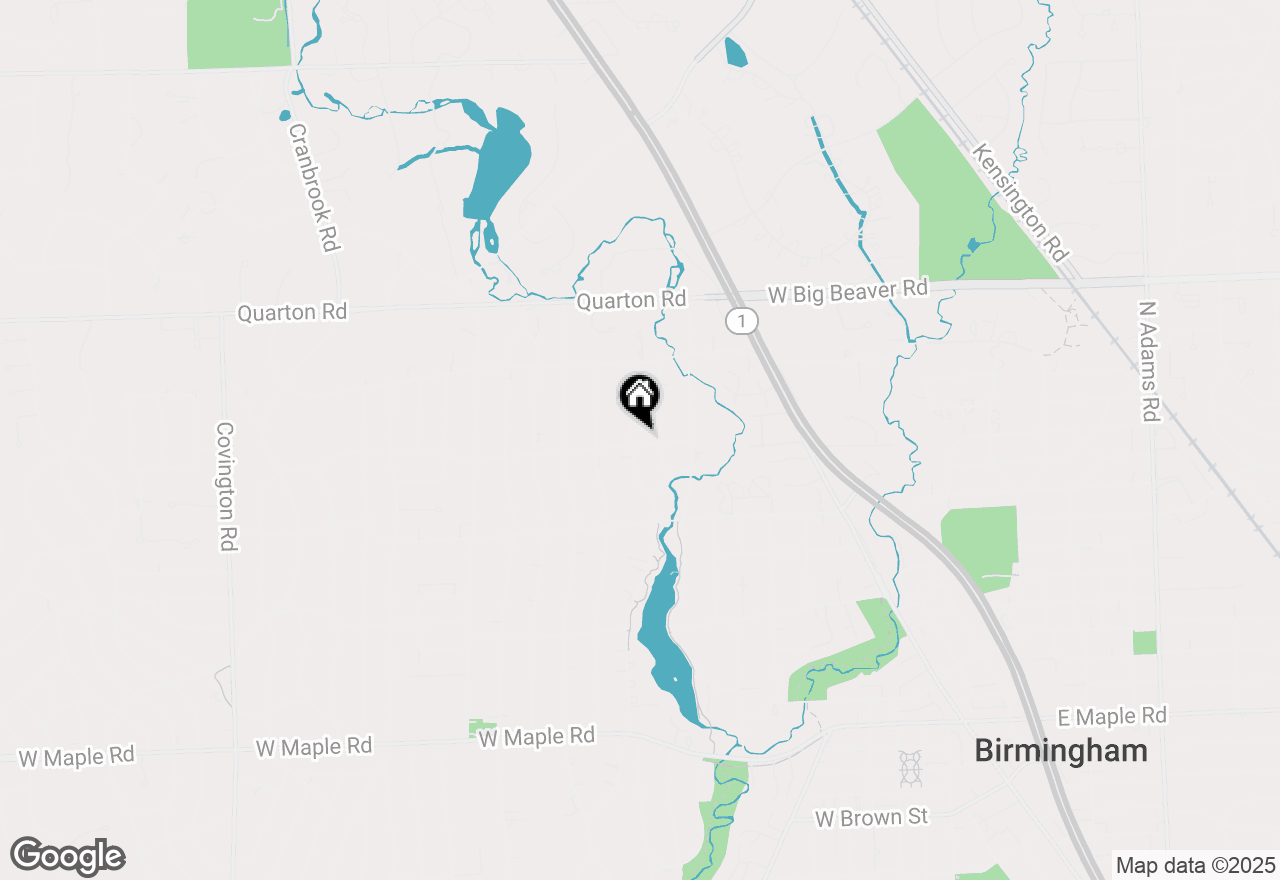 Map of 1100 Lake Park Drive, Birmingham, MI 48009