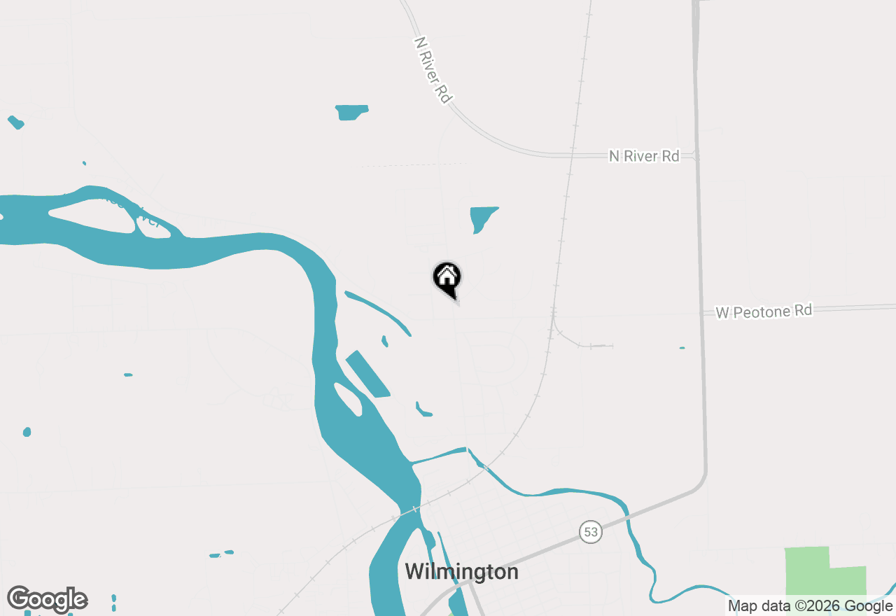 Map of 1404 N Kankakee Street, Wilmington, IL 60481