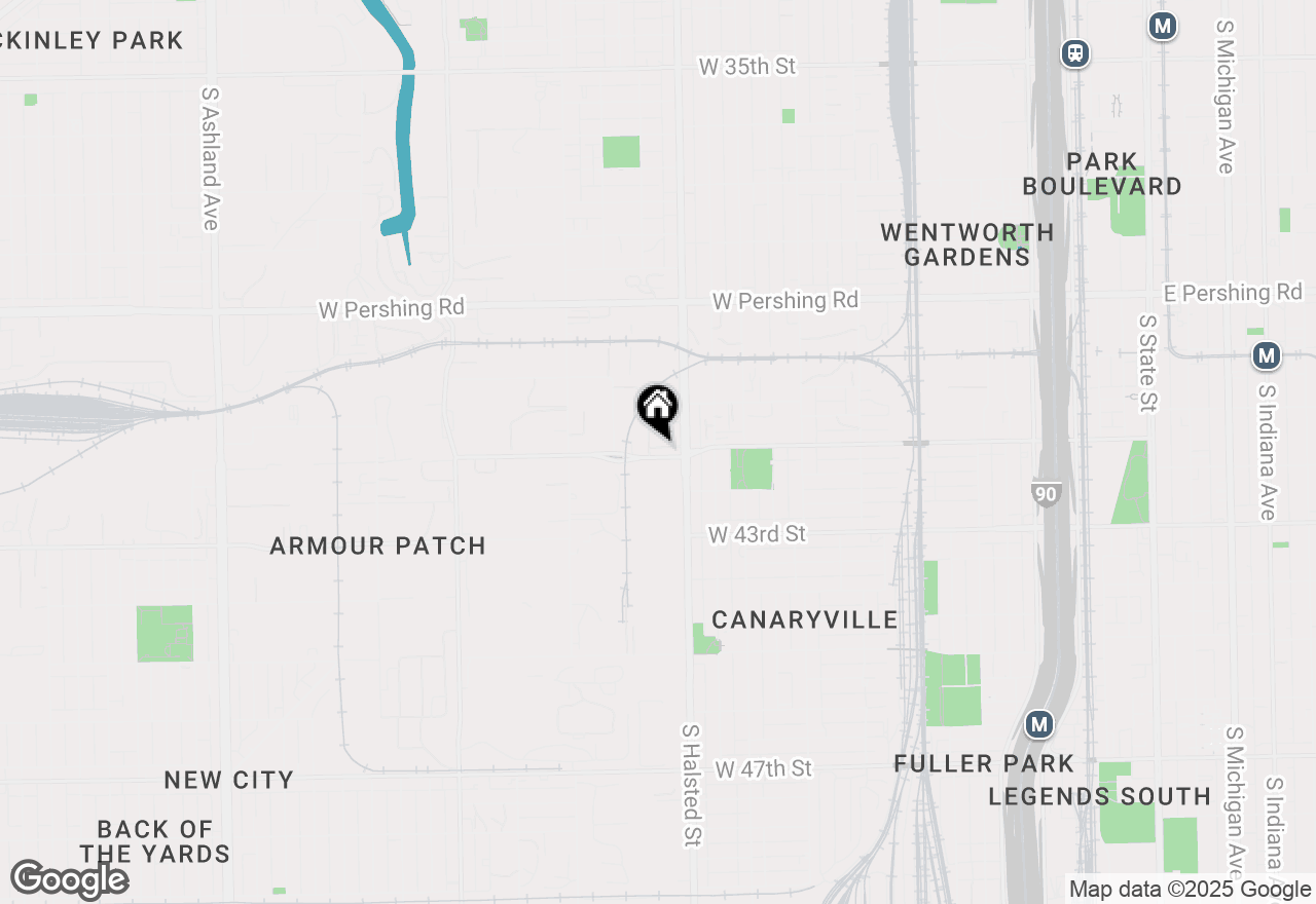 Map of 822 W Exchange Avenue, Chicago, IL 60609