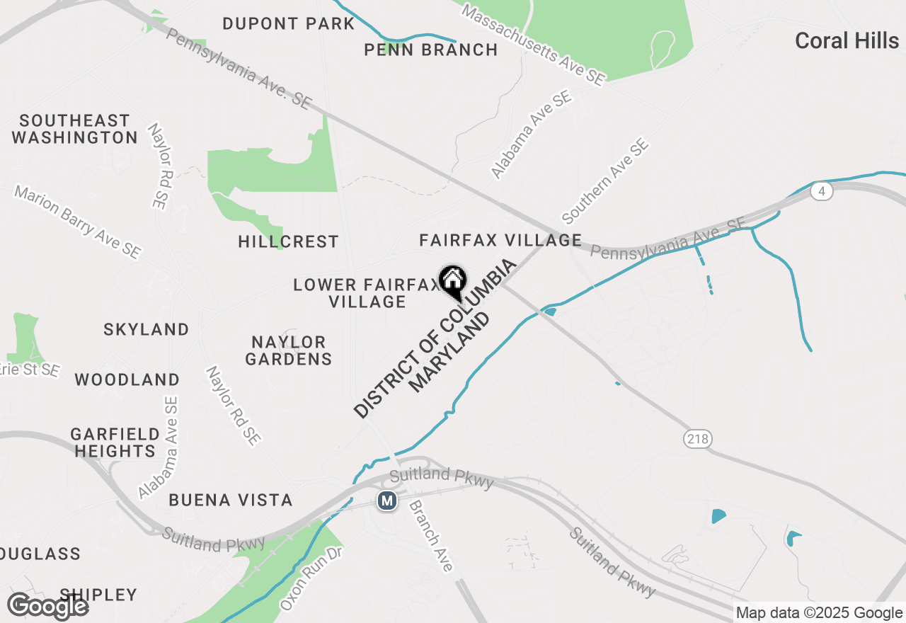 Map of 3701 Camden Street Se, Washington, DC 20020