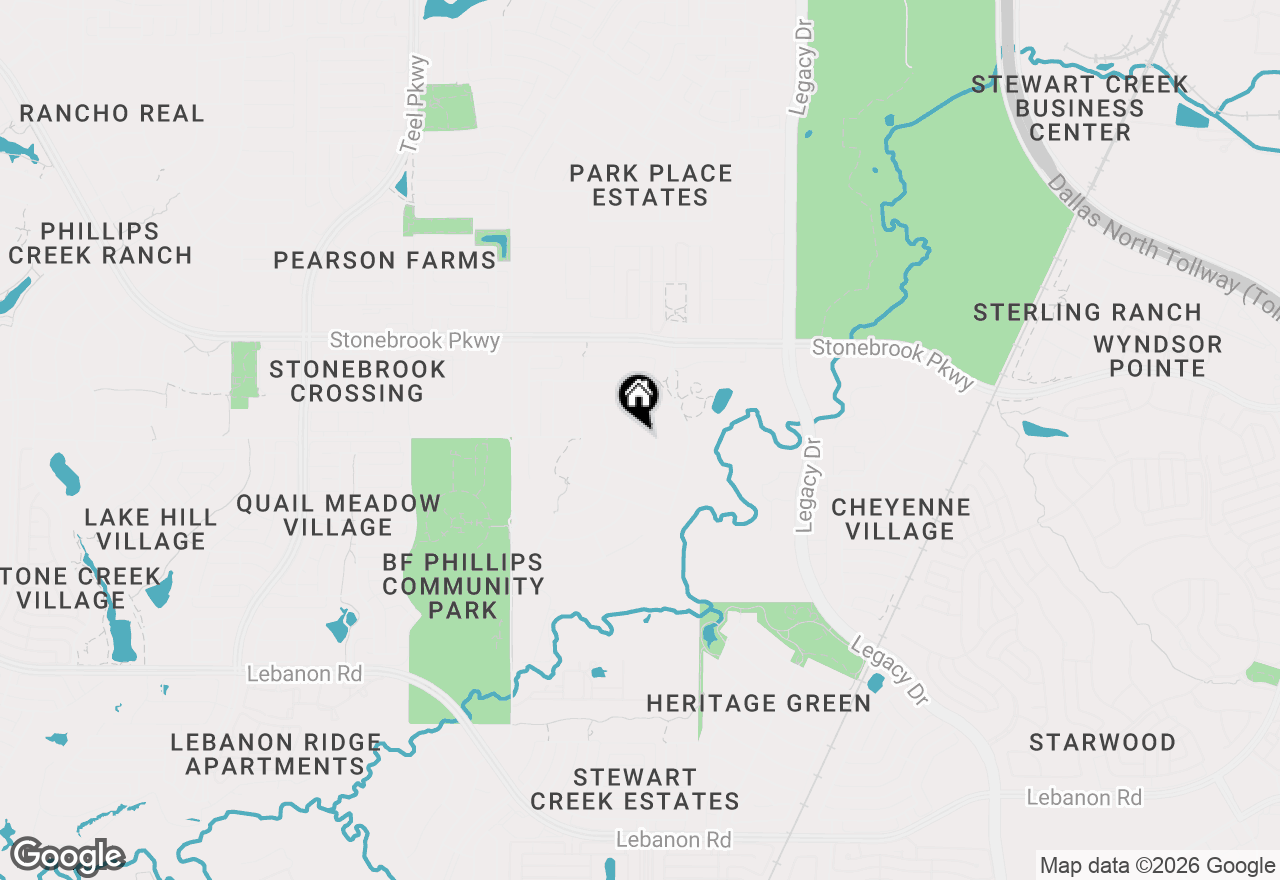 Map of 6166 Loxton Boulevard, Frisco, TX 75034