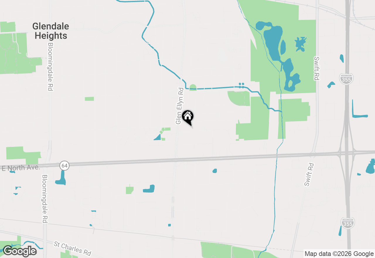 Map of 626 Burdette Avenue, Glendale Heights, IL 60139