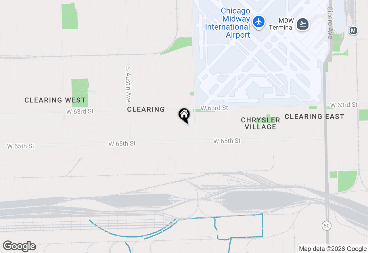 Map of 5645 W 64th Street, Chicago, IL 60638