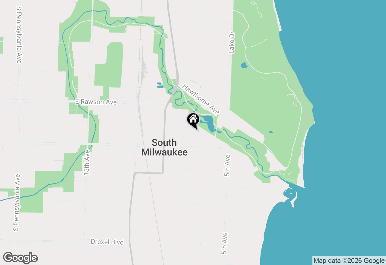 Map of 727 Minnesota Ave, South Milwaukee, WI 53172