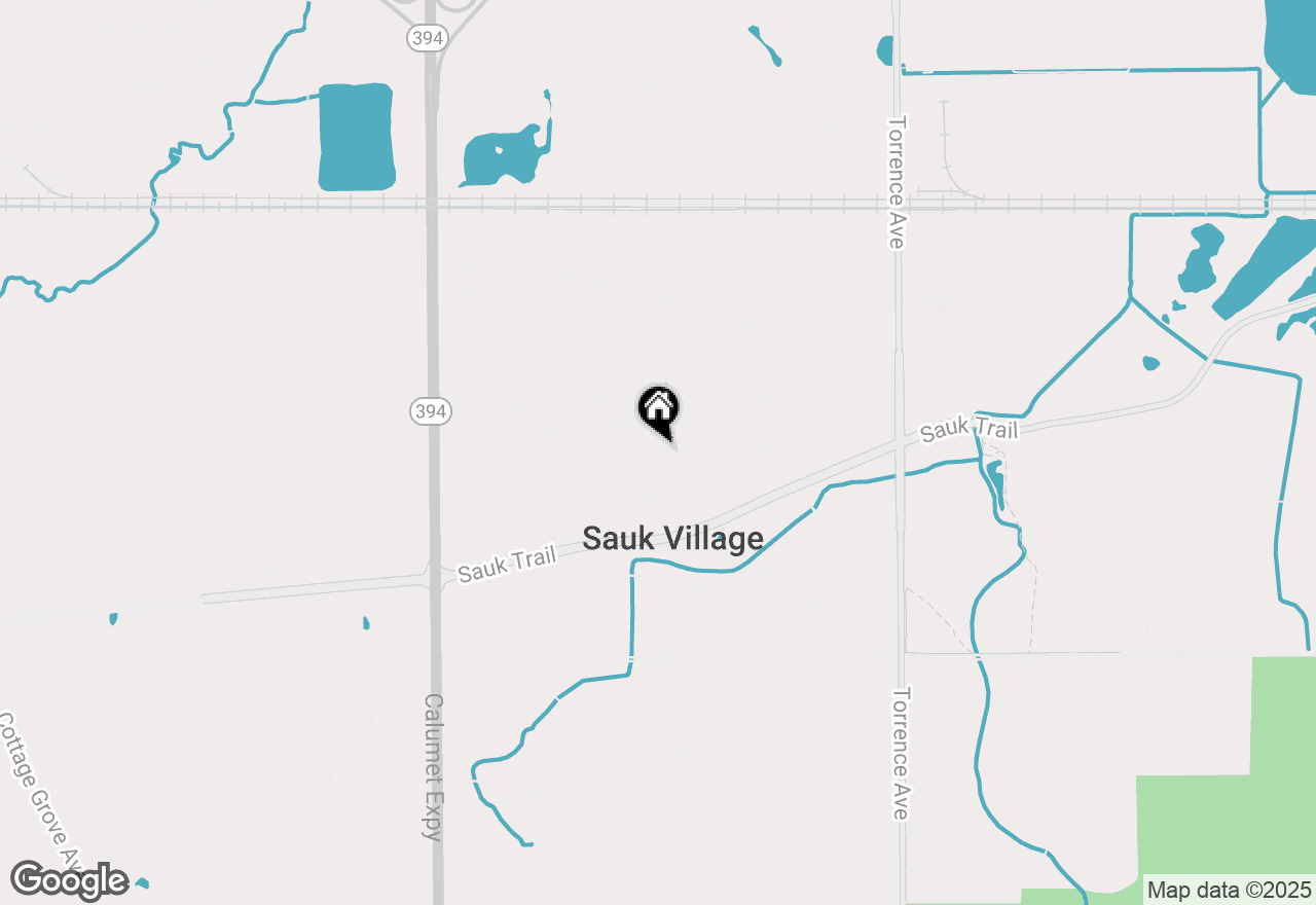 Map of 21822 Merrill Avenue, Sauk Village, IL 60411