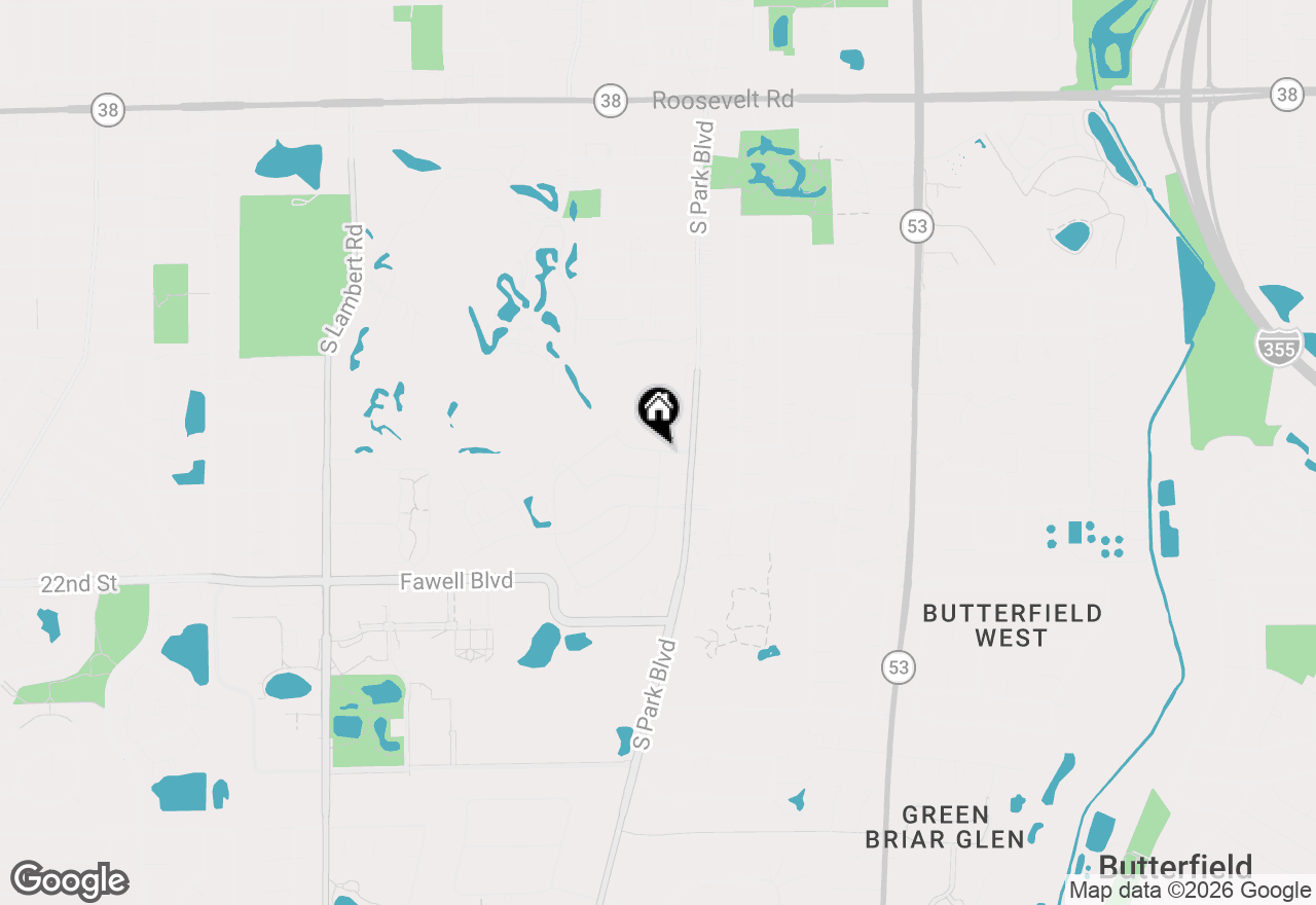 Map of 588 Williamsburg Road, Glen Ellyn, IL 60137