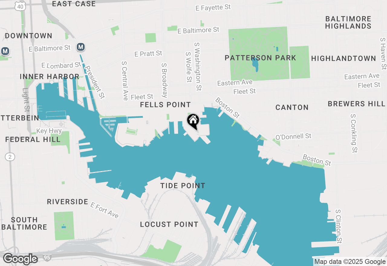 Map of 1000 Fell Street #240, Baltimore, MD 21231