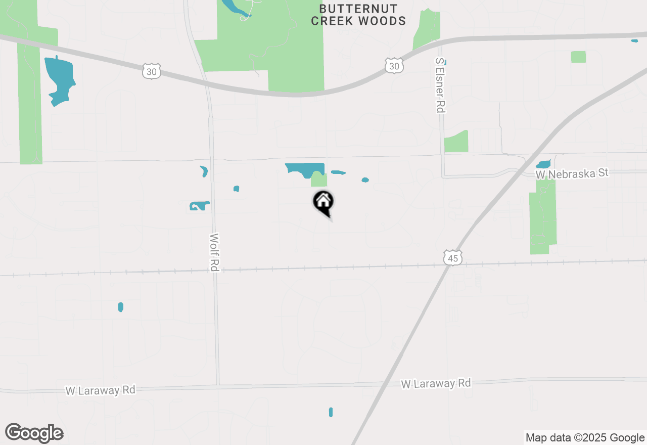 Map of 21785 Blue Bird Lane, Frankfort, IL 60423