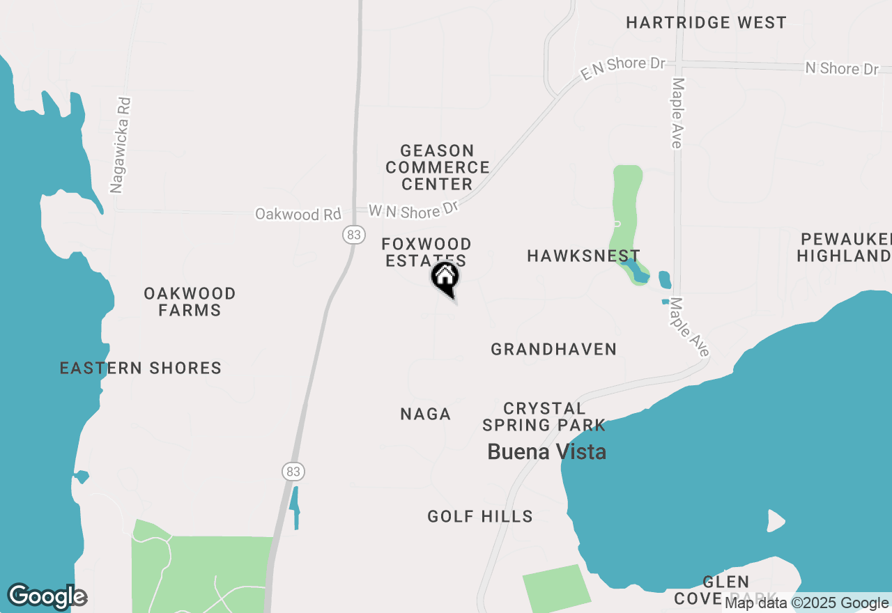 Map of N28W30642 Red Fox Ct, Pewaukee, WI 53072
