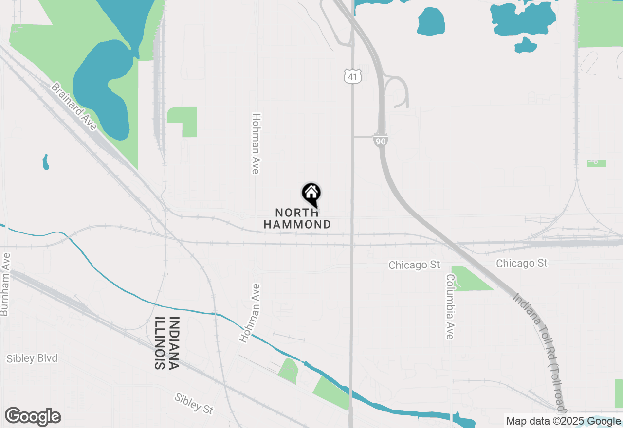 Map of 629 Gostlin, Hammond, IN 46327