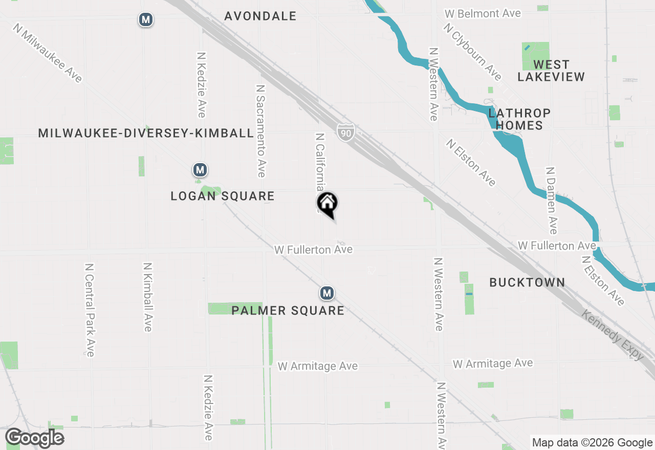 Map of 2449 N California Avenue, Chicago, IL 60647