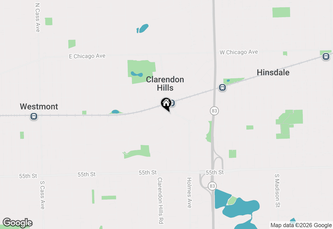 Map of 229 Park Avenue #208, Clarendon Hills, IL 60514