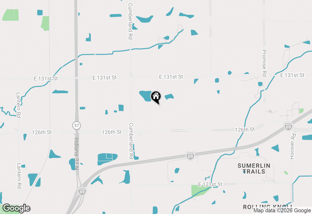Map of 12843 Glengary Drive, Fishers, IN 46038