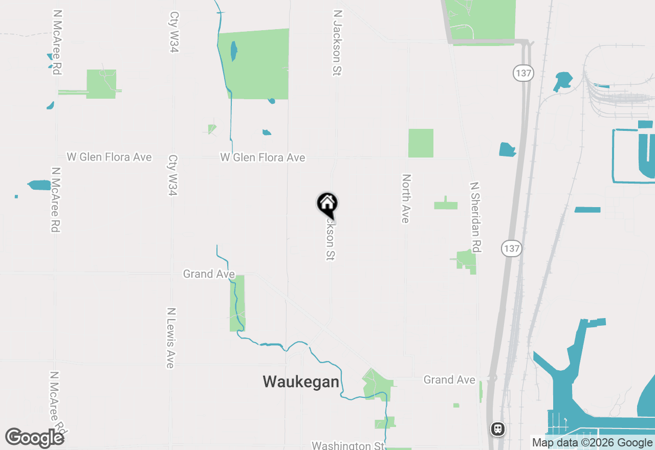 Map of 920 N Jackson Street, Waukegan, IL 60085