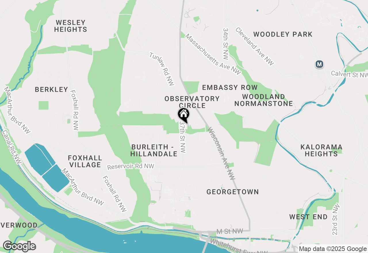 Map of 2009 37th Street Nw, Washington, DC 20007