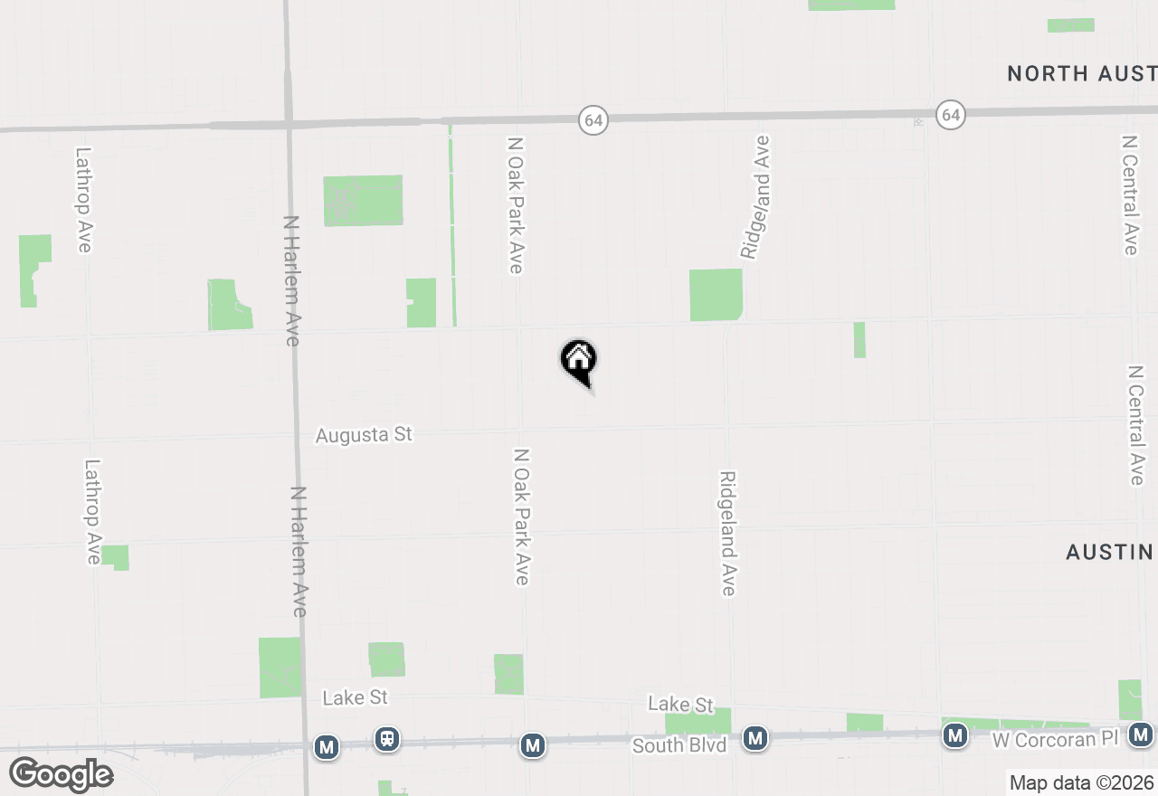 Map of (Address confidential), Oak Park, Illinois 60302