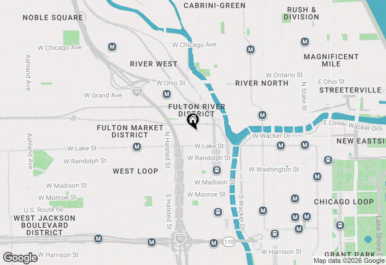 Map of (Address confidential), Chicago, Illinois 60661