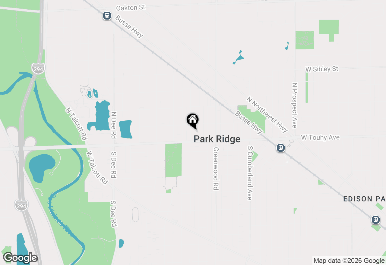 Map of 25 N Knight Avenue, Park Ridge, IL 60068