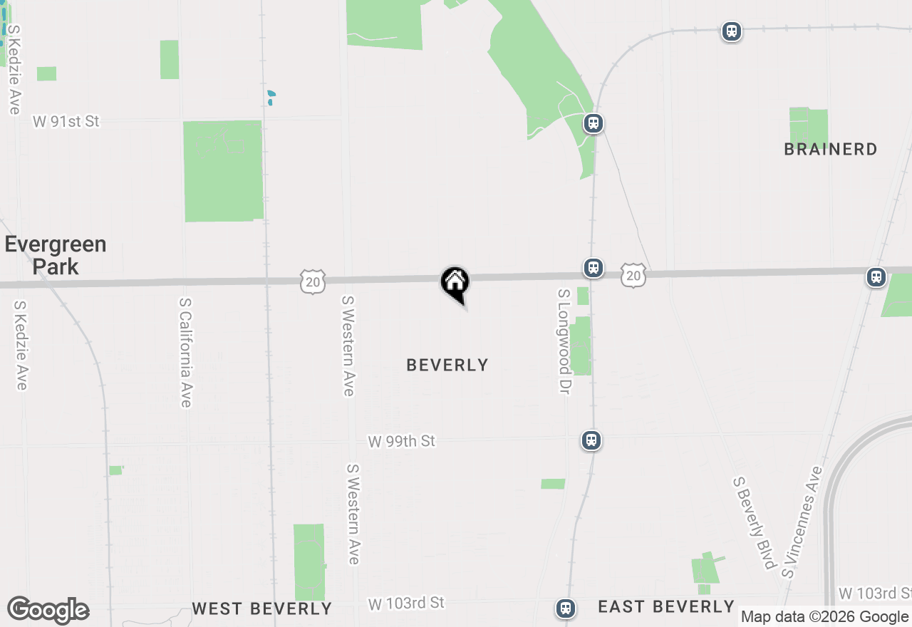 Map of 9553 S Hamilton Avenue, Chicago, IL 60643