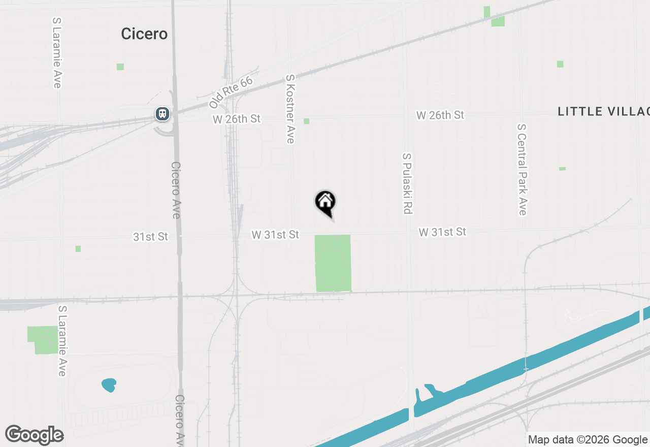 Map of 3041 S Kildare Avenue, Chicago, IL 60623