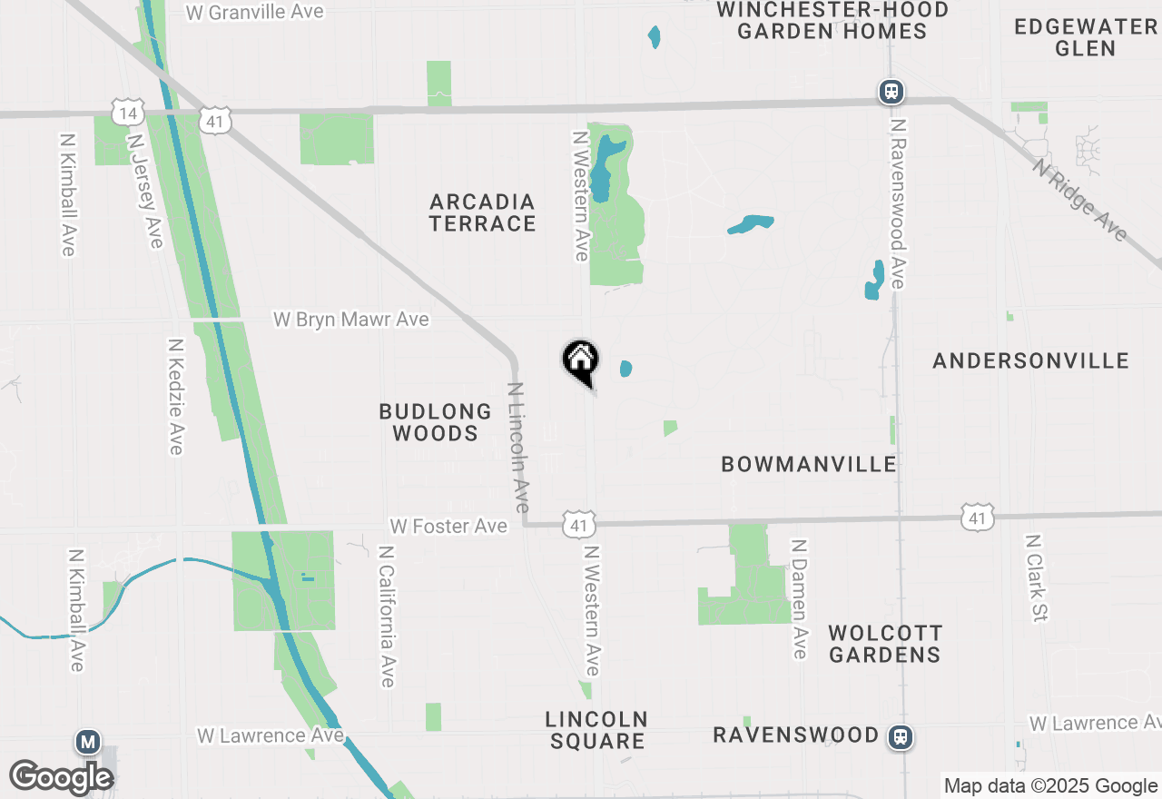 Map of 5426 N Western Avenue #1, Chicago, IL 60625