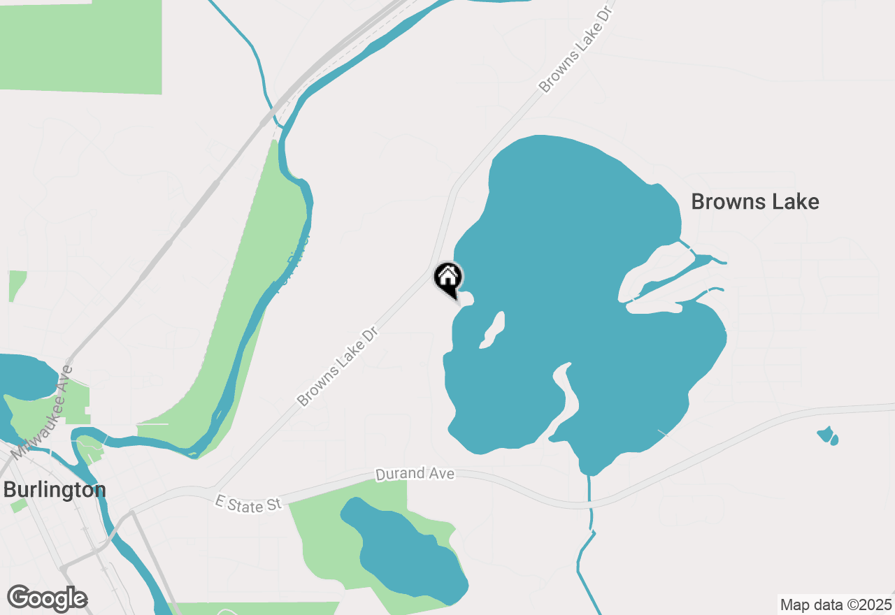 Map of 3405 S Browns Lake Dr #21, Burlington, WI 53105