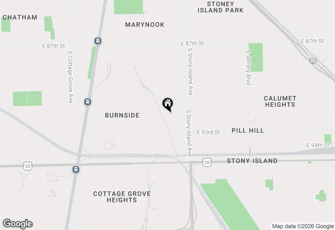 Map of 9147 S Dante Avenue, Chicago, IL 60619