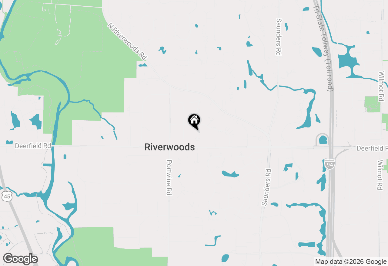 Map of 866 Hiawatha Lane, Riverwoods, IL 60015