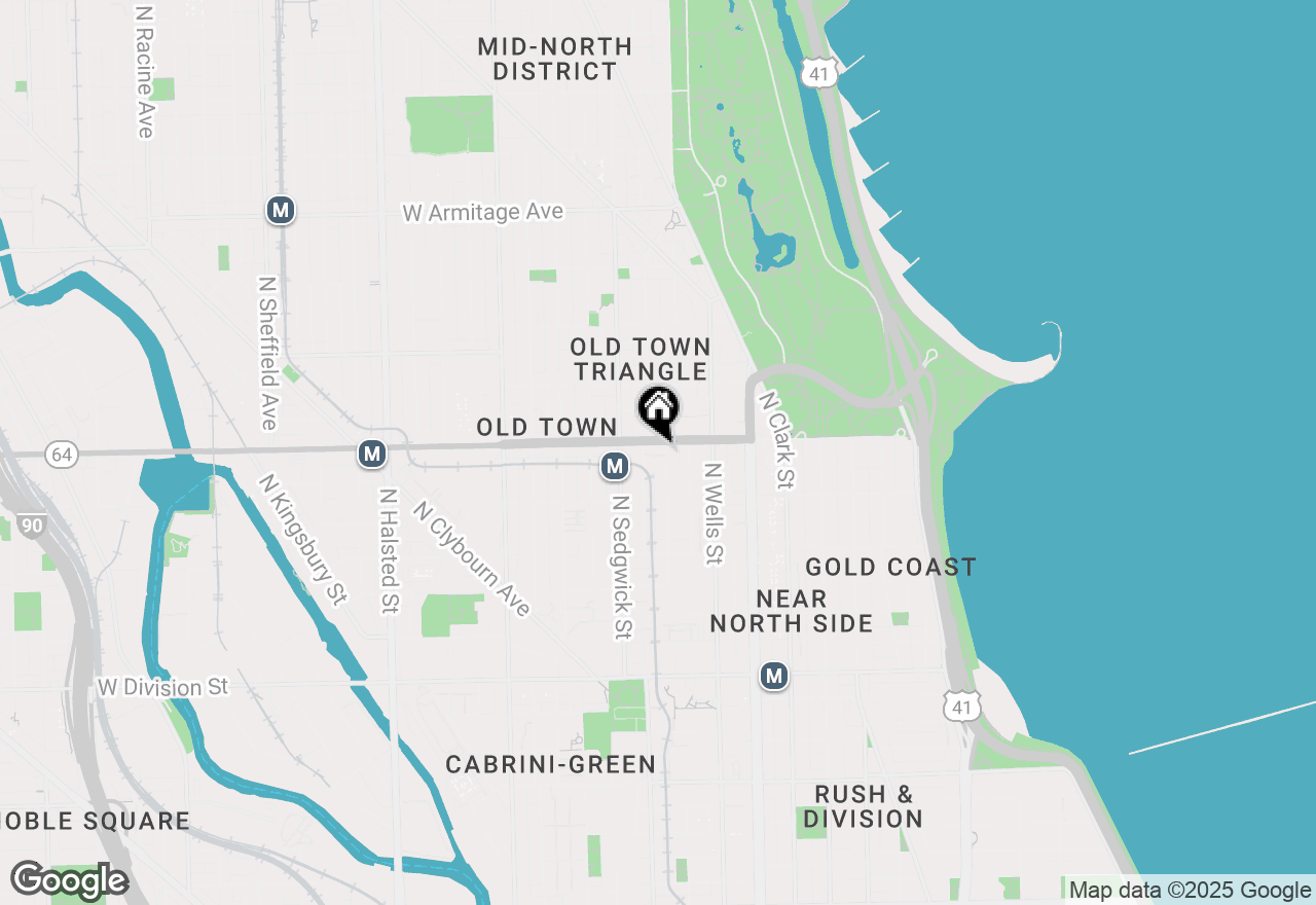 Map of 1552 N North Park Avenue #707, Chicago, IL 60610