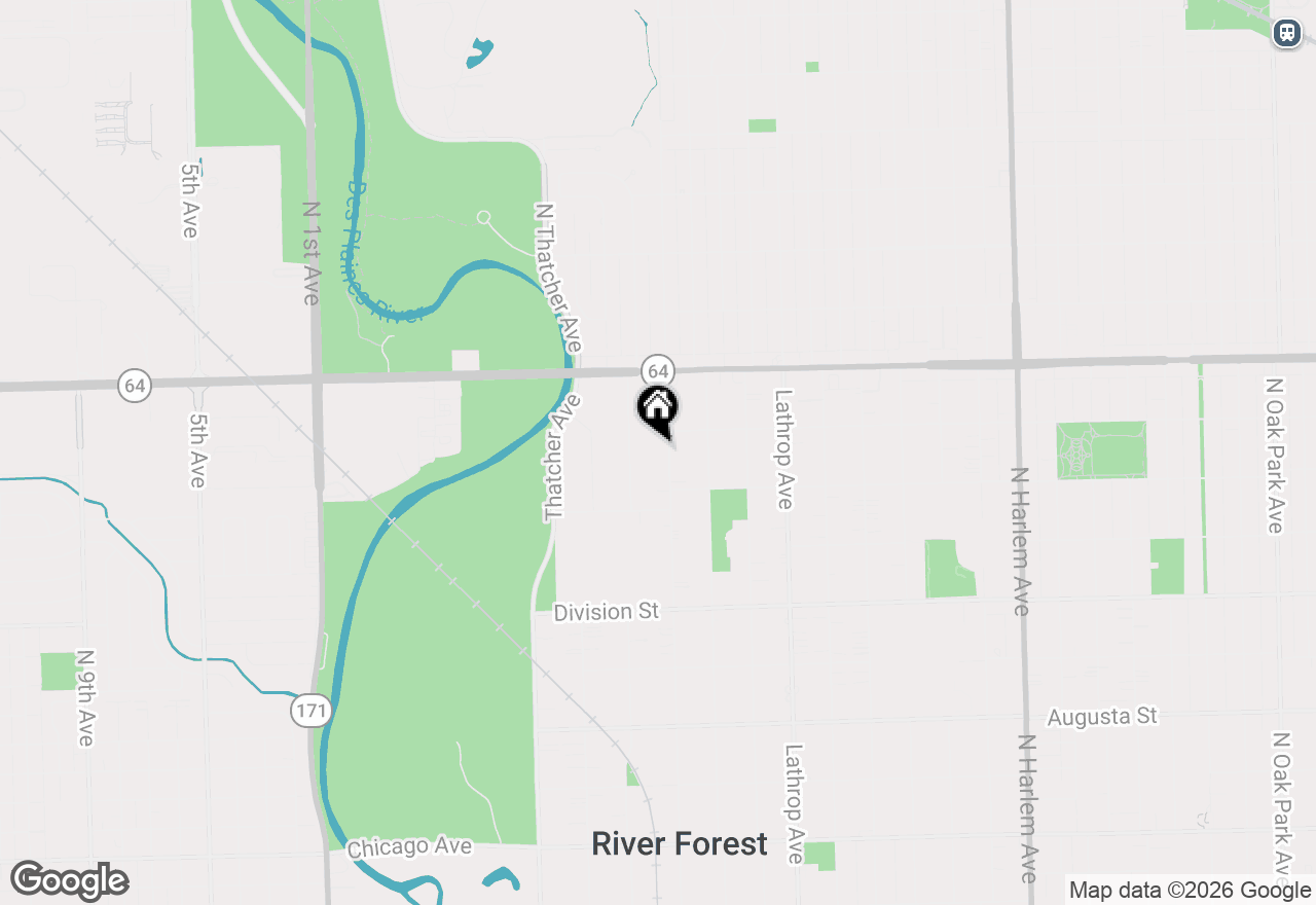 Map of 1430 Park Avenue, River Forest, IL 60305